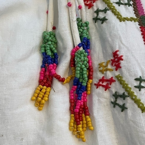 Farm Rio dress maxi embroidered Macaw white NWT sz XL - Picture 11 of 12